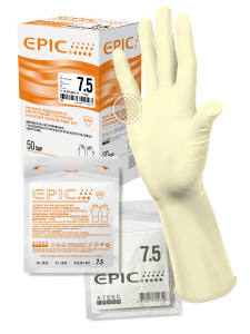 Перчатки EPIC (хирургические, стерильные, латексные неопудренные)