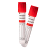 Пробирка для забора крови, красный колпачок, без активатора, 9 мл, пластик, 100шт/уп