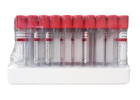 Пробирка для забора крови A-PRF, красный колпачок ( с акт. св.) 9 мл, пластик, 100шт/уп